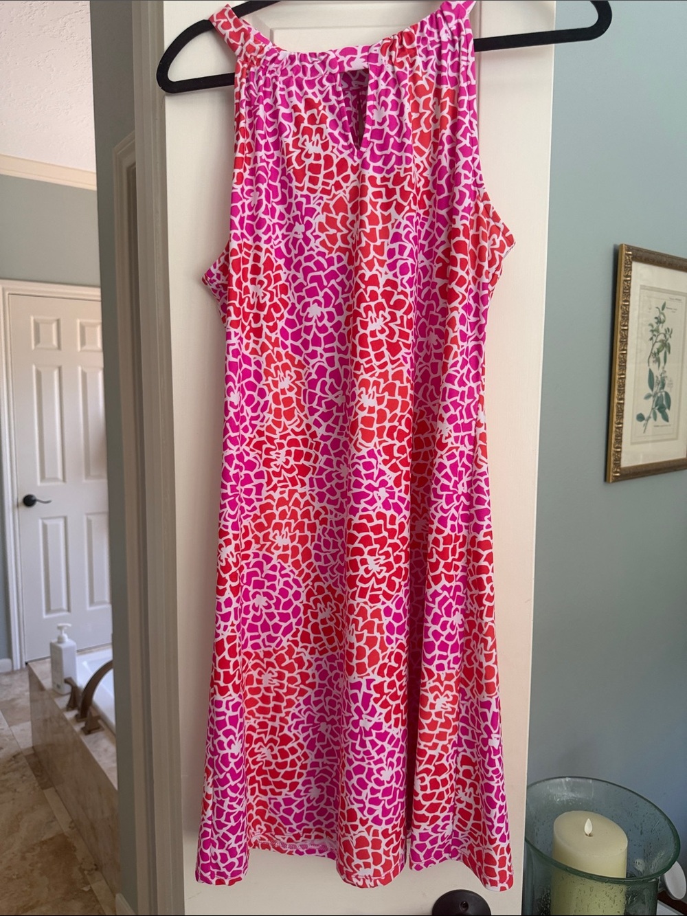 Jude Connally Pink & Coral Abstract Floral Top
